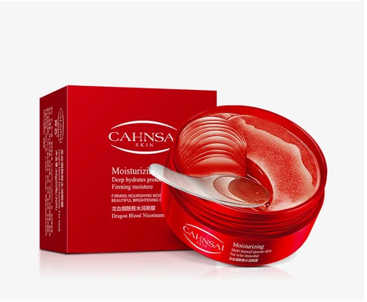 New Dragon Blood Nicotinamide Eye Mask Face Anti Wrinkle Gel Sleep Gold Mask Eye Patches Collagen Moisturizing Eye Mask Eye Care