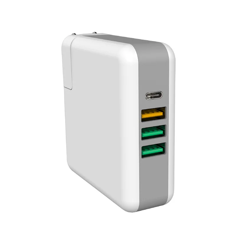 

New Style PD Mobile Phone Charger QC3.0 Fast-Charging Plug USB Multi-port 61W Travel Charger Adapter