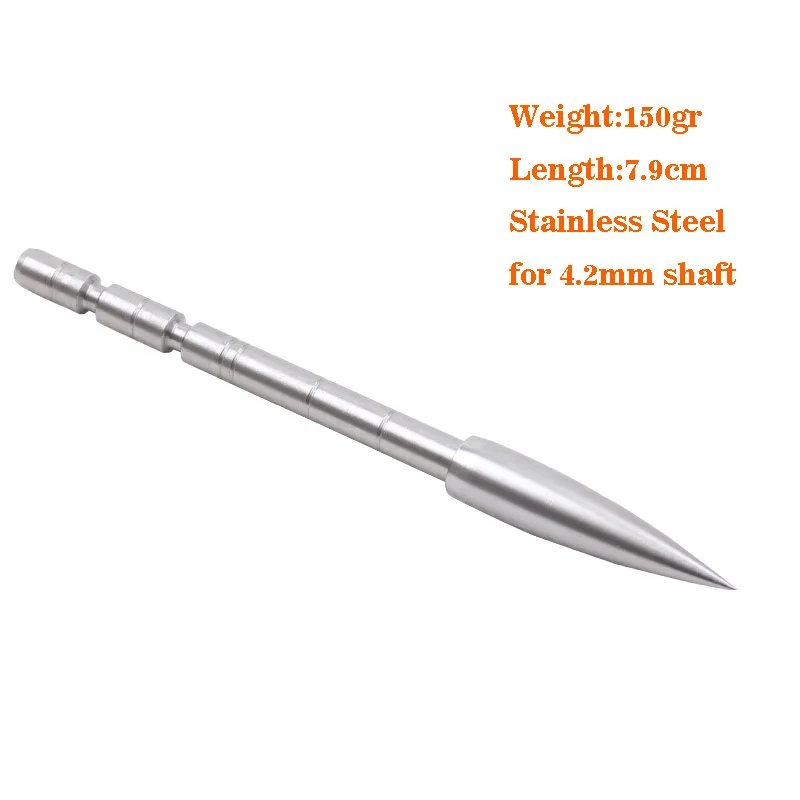 80-100-120-150-Grain-Stainless-Steel-Arrow-Head-Target-Point-ID-4-2-mm-OD