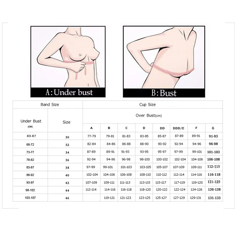 New Lingerie Big Size Women Bra 3/4 Cup Underwire Brassiere Ladies Sexy Bralette Push Up Bras Plus Size 36-46 D-DD-DDD-E-F-G shelf bra