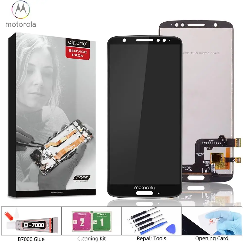 Дисплей для Moto G6 ЖК кодирующий преобразователь сенсорного экрана в сборе дисплей