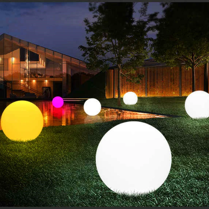 25cmWaterproof Solar LED Garden Ball Light Outdoor Lawn Lamps Rechargeable Christmas RGB Landscape Swimming Pool Floating Lights soccer kids toy usb rechargeable hover ball colored led lights for kid gifts gliding air cushion floating kids soccer game