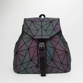 

2019 New Geometric Holographic Design Backpack Travel Men Women Backpacks PVC Laser Shoulder Bag student school backpack casual