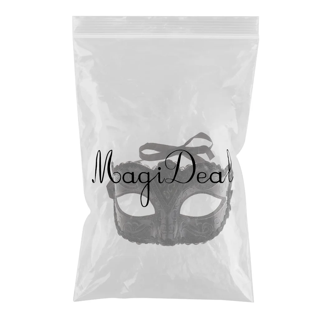 2pcs black Men Ladies Masquerade Ball Mask Venetian Party Eye Mask Carnival Style Attractive Feeling Sexy Wedding Party Costume
