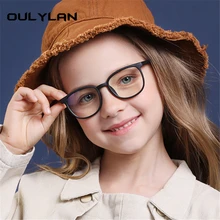 Oulylan детский анти-синий светильник, очки, брендовые Детские Мягкие силиконовые оправы, очки, оптические очки, модные детские очки