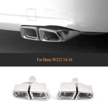 

E Class Car Exhaust End Tip Muffler for Mercedes Benz W212 E63 AMG E300 E400 E550 Coupe Sedan Convertible 2014-2016 Exhaust Tips