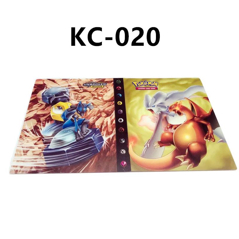 KC-020 240 шт. держатель Альбом 24 стиля Покемон карты Альбом Книга мультфильм аниме карманный монстр игрушка Пикачу для детей подарок - Цвет: KC-020