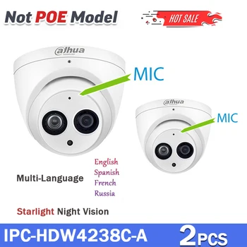 

Dahua IP camera security 2MP starlight IPC-HDW4238C-A dome built mic IP67 Waterproof newtwork replace POE camera IPC-HDW4233C-A