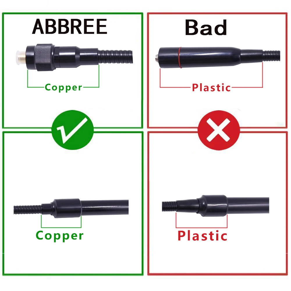 Рация ABBREE AR 148 SMA Male 144/430 МГц Двухдиапазонная тактическая антенна гусиная шея для