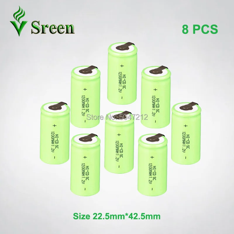 NI CD 1 2 V SC 1200mAh аккумуляторная батарея с никелевым листом DIY для аккумуляторных