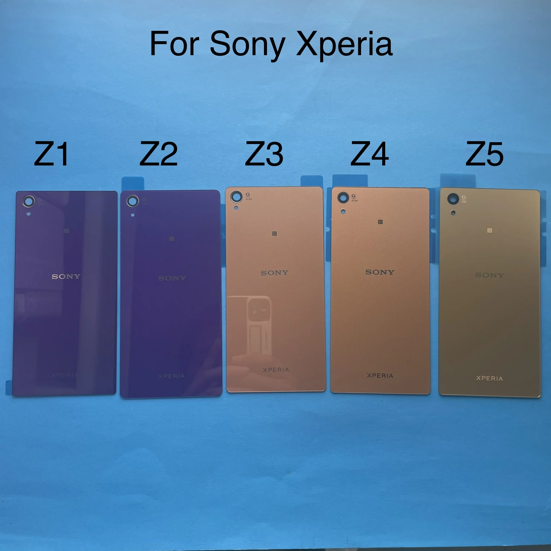 Оригинальная задняя крышка батарейного отсека стеклянная для Sony Xperia Z1 Z2 Z3 Z4 Z5 plus с