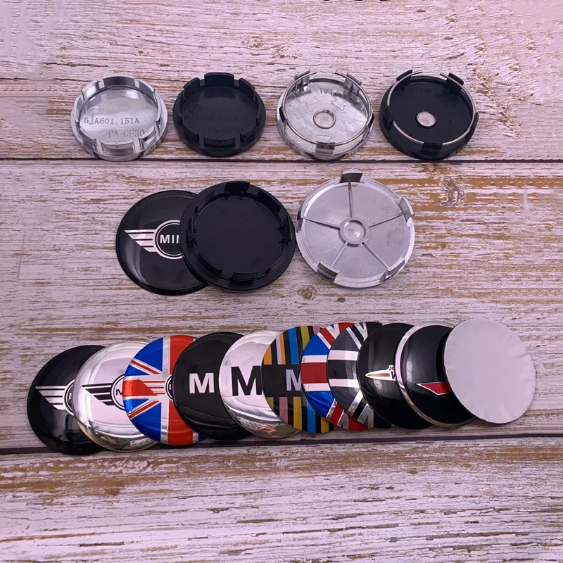 4pcs 56mm 60mm 65mm 68mm new logo car emblem Wheel Center Hub Cap auto Rim refit dust-proof badge covers sticker accessories MN |