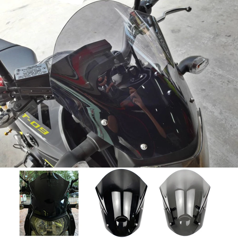 

Motorcycle Windshield Windscreen Wind Deflector Viser for Yamaha MT-09 FZ-09 MT09 FZ09 2013 2014 2015 2016 FZ MT 09 Accessories