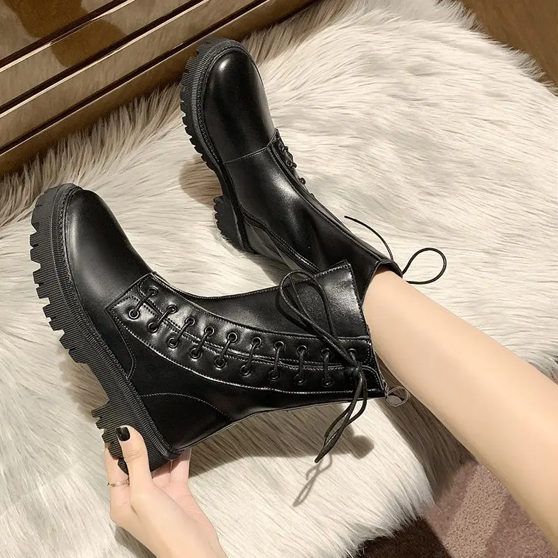 NEW boots female women shoes Black winter boots women Keep Warm Ankle Boots PU Leather Women's Boots Female winter shoes women NEW boots female women shoes Black winter boots women Keep Warm Ankle Boots PU Leather Women's Boots Female winter shoes women