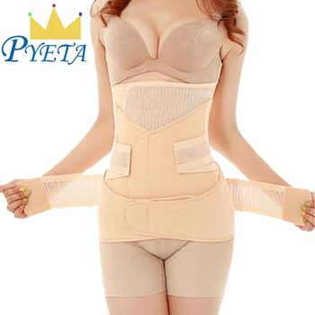 

3in1 Belly/Abdomen/Pelvis Postpartum Belt Body Recovery Shapewear Belly Slim Waist Cinchers Breathable Waist Trainer Corset