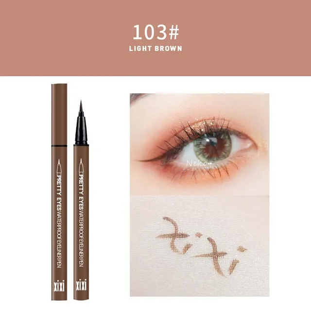 GAM-BELLE Waterproof Long Lasting Black Eyeliner Pencil  Fast Dry Not Blooming Charm Eye Liner Pen Liquid Pigments Makeup Tool 103