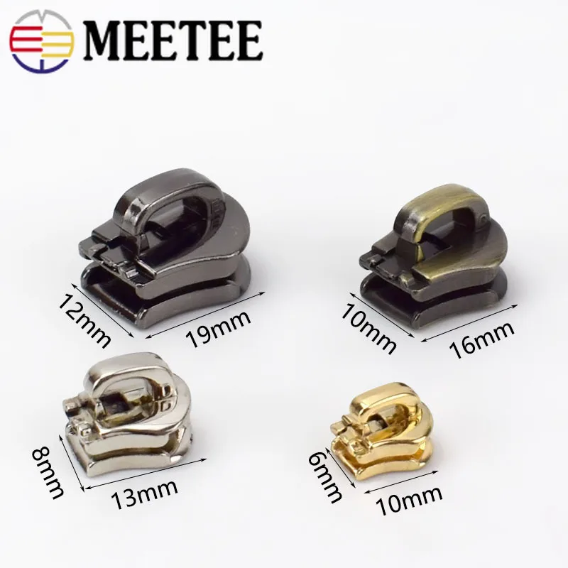 Meetee 10 шт. 3 #5 #8 #10 # металлическая головка на молнии вытяжной слайдер сумка с замком