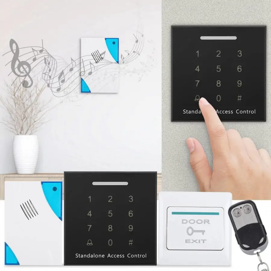 NEW DC 12V Electric Magnetic Door Lock Access Control Card Password Security System Kit On Sale | Безопасность и защита