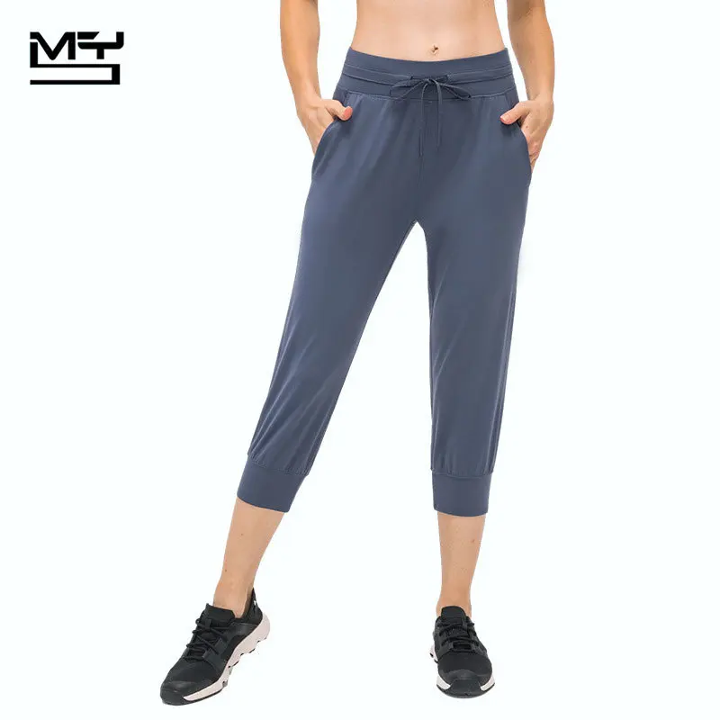 

MYS Leggings Sport Women Fitness High Waist Yoga Pants For Spring And Summer with Pocket Leisure Trousers Loose GYM bottoms