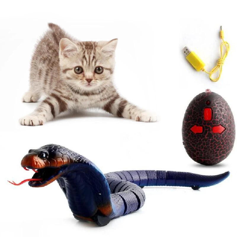 Serpent Telecommande A Infrarouge Rc Jouet Et œuf De Chat Serpent A Sonnette Animal Tour Effrayant Jouets Pour Enfants Nouveaute Drole Cadeau Aliexpress