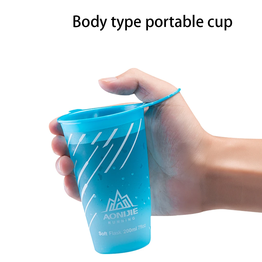 200 мл складной ТПУ стаканчик воды для активный отдых Велосипедный спорт кемпинг Бег Туризм легкое питье чашки