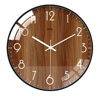 

Glass Nordic Wall Clock Bedroom Large Modern Stylish Mute Wall Clocks Thick Watches Living Room Watch Home Decor Clock II50WC