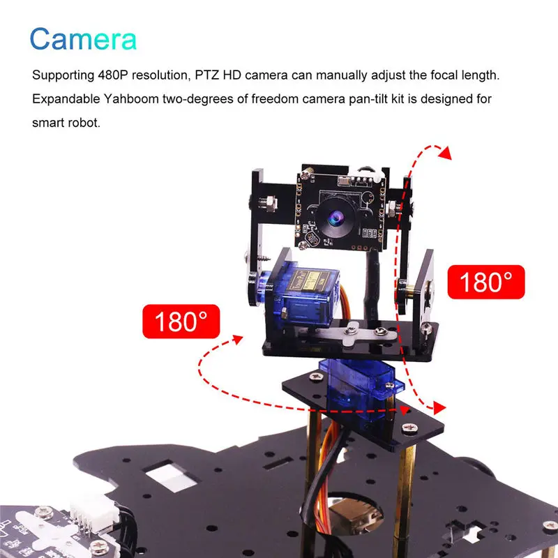  Bluetooth Ultimate Starter Programmable Smart Robot Car Kit With Camera 4WD Electronics DIY Toy Kit