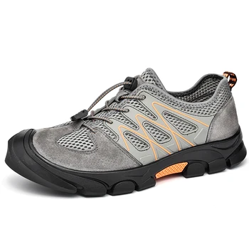 

MANLI 2020 Outdoor Sports Camping shoes for Men Tactical Hiking Upstream Shoes For Summer Breathable Mesh Trekking Shoes