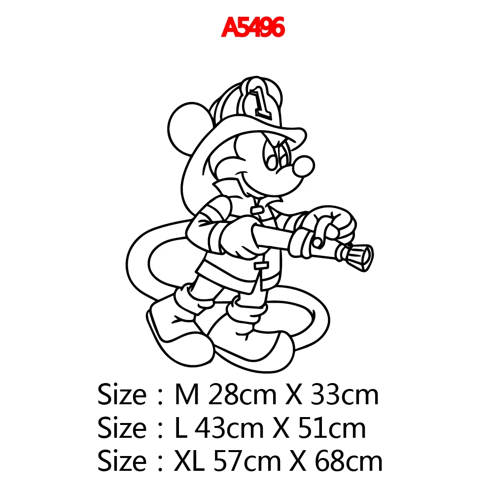 Прекрасный Микки Минни Маус виниловые наклейки на стену, декор для детской комнаты, детская комната, настенные наклейки s, декоративные наклейки на стену s - Цвет: A5496