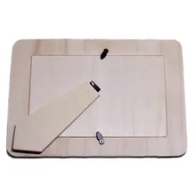 Ручная работа, 6 дюймов, жемчуг, сделай сам, для детей, для изготовления, деревянная белая основа, ультра-светильник, глиняная рама, грязь, 10 юаней, рамка для рисования грязью