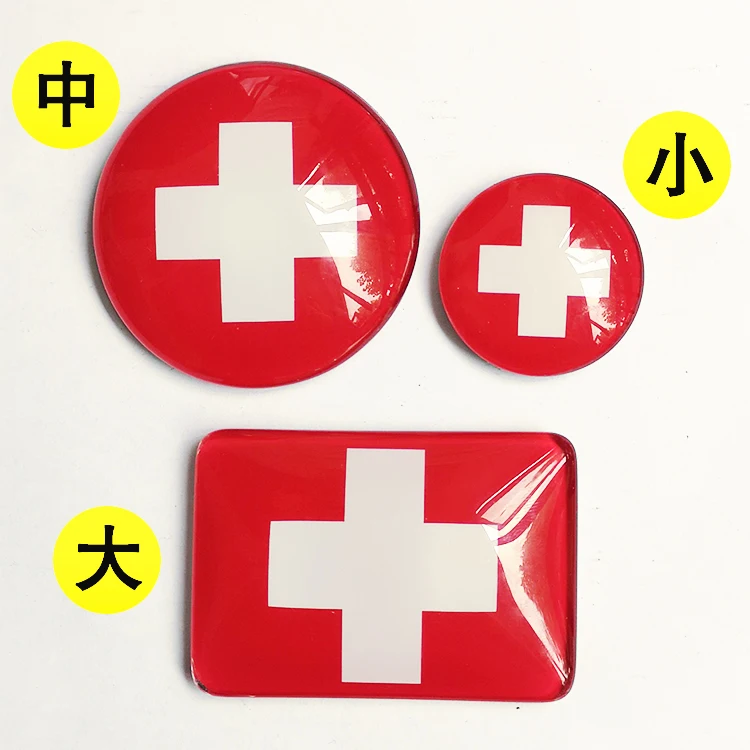 Switzerland Магнит на холодильник хрустальная стеклянная кнопка с флагом логотип области магнит на холодильник комплект из 3 предметов - Цвет: Switzerland