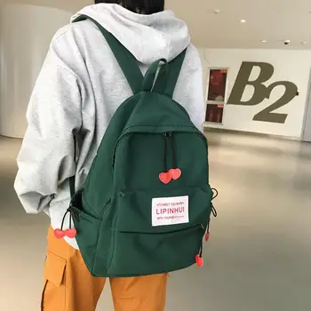 

Cute High School Student School Bags for Girls Canvas Backpack New Korean Schoolbag Female Backpacks Rucksack Travel Backpacks