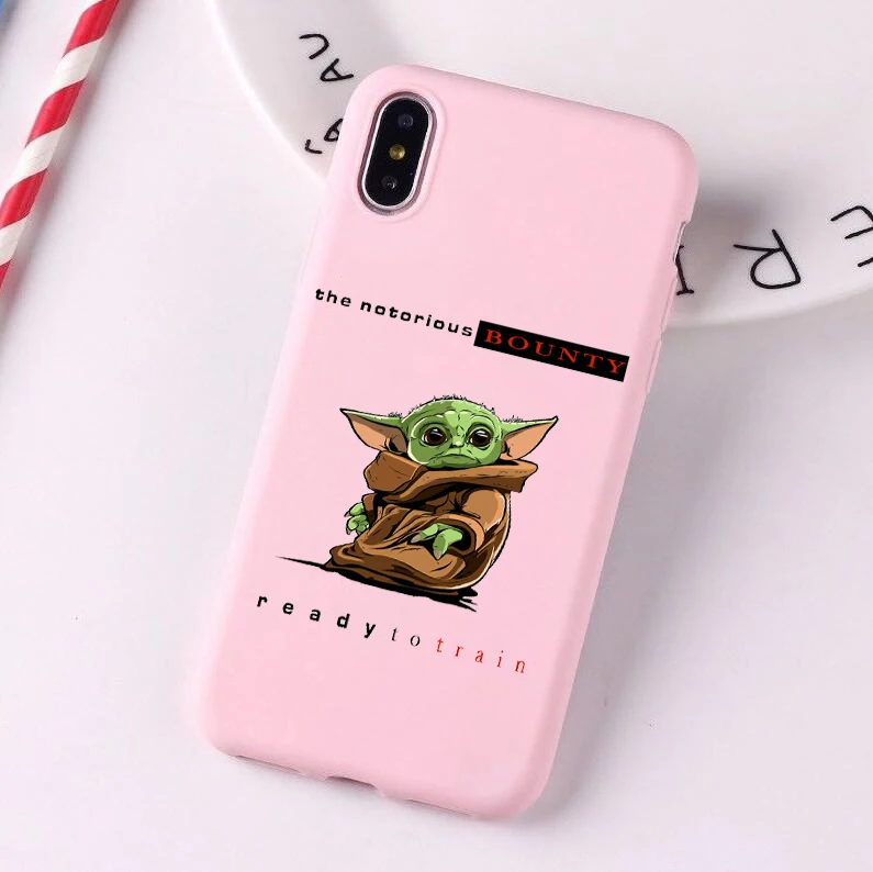 Baby yoda meme милый мягкий силиконовый цветной чехол для телефона для iPhone 6 6s 7 8 6plus 7plus 8plus XS XR XSMAX 11 Pro ProMax - Цвет: FHSR-24352