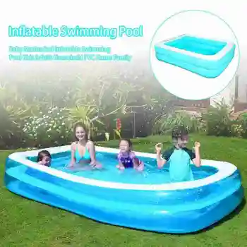 

Summer Inflatable Swimming Pool Thicken Inflatable Ocean Ball Swimming Pool Large PVC Square Outdoor Playing Water Swimming Pool