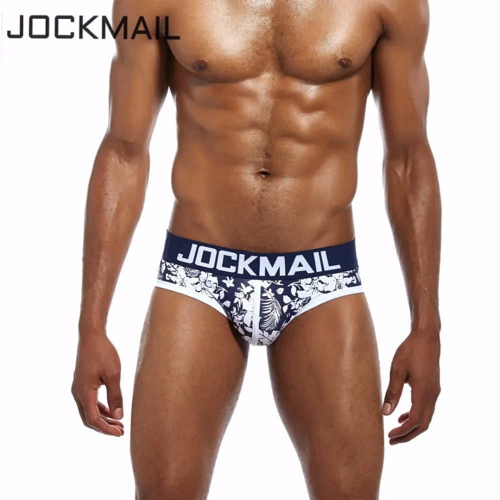 Брендовое сексуальное мужское нижнее белье JOCKMAIL трусы бикини с низкой талией