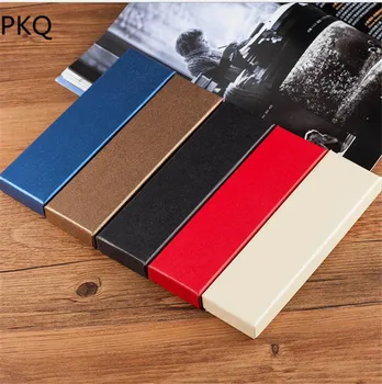 

10Pcs Color Kraft Paper Gift Box Cardboard Pen Case Thicken Pen Storage Box Birthday Party Pencil Boxes 17.7*4.8*2.4cm