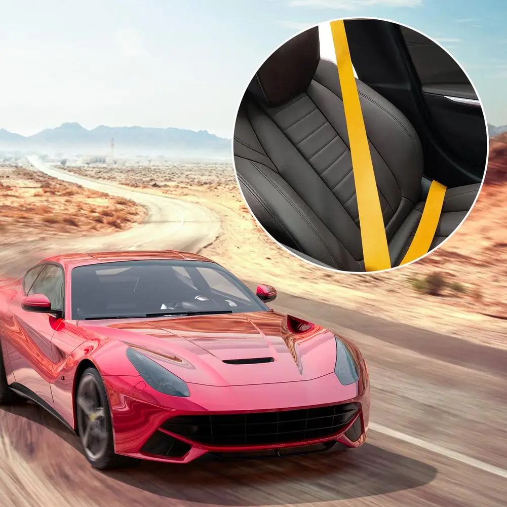 Car Reinforced Seat Belt Webbing Fabric 3.6 Meters Modified Car Safety Belts Harness Backpack Strap Standard Certified 10 Colors seat belt webbing seat belts