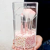 Acrylic Makeup Brush Holder Bucket Beauty Brush Container Pen Brush Container Desktop Container Without Brush 1