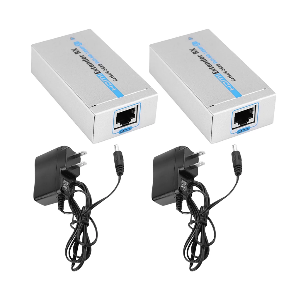 

ANQ-E60 Professional 60M HDMI Extender 1080p 3D HDMI Transmitter Receiver Plug and Play RJ45 Ethernet Converter