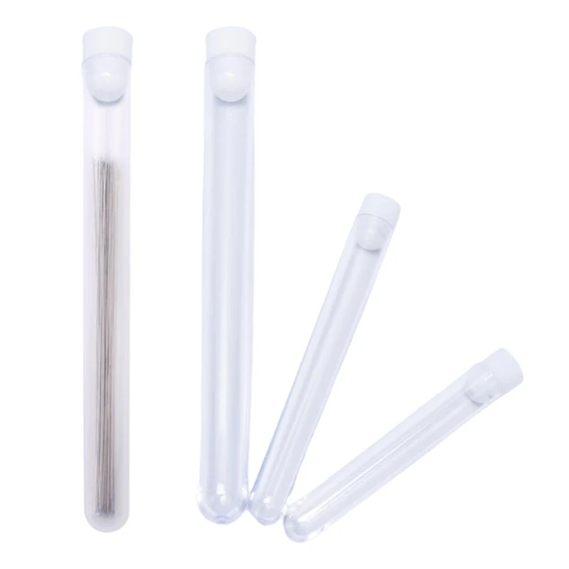 3 Sizes Clear Plastic Embroidery Felting Sewing Needles Container Pin Needle Storage Tubes Bottle Holder Storage Cases Hot Sale