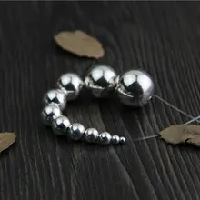 Настоящее 925 пробы, серебряные круглые бусины, бусины-разделители для рукоделия, браслет, ожерелье, ювелирное изделие