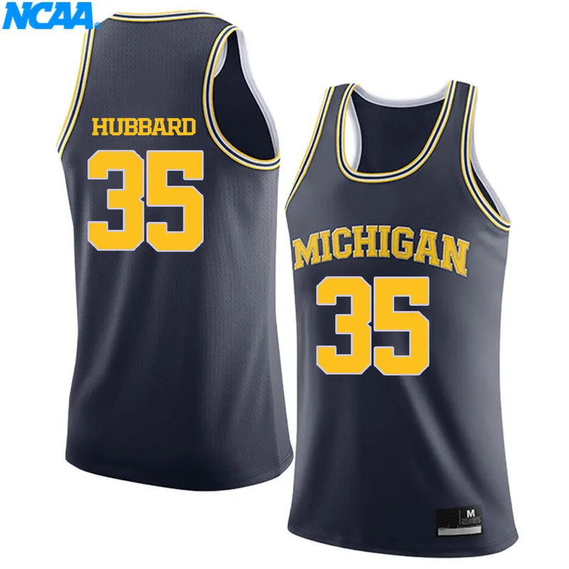 New Arrival High Quality Hubbard#35 Navy Matthews#1 College Sport T-shirt Jerseys S-XXXL