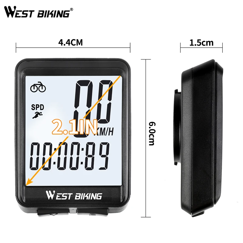 WEST BIKING велосипедный компьютер беспроводной и проводной одометр секундомер