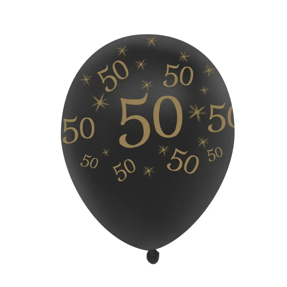 Воздушные шары Frigg черного золота 30 40 50 лет на ура 30 лет воздушные шары на день рождения 40 лет на день рождения 50 лет вечерние принадлежности для декора - Цвет: Black Balloon 50