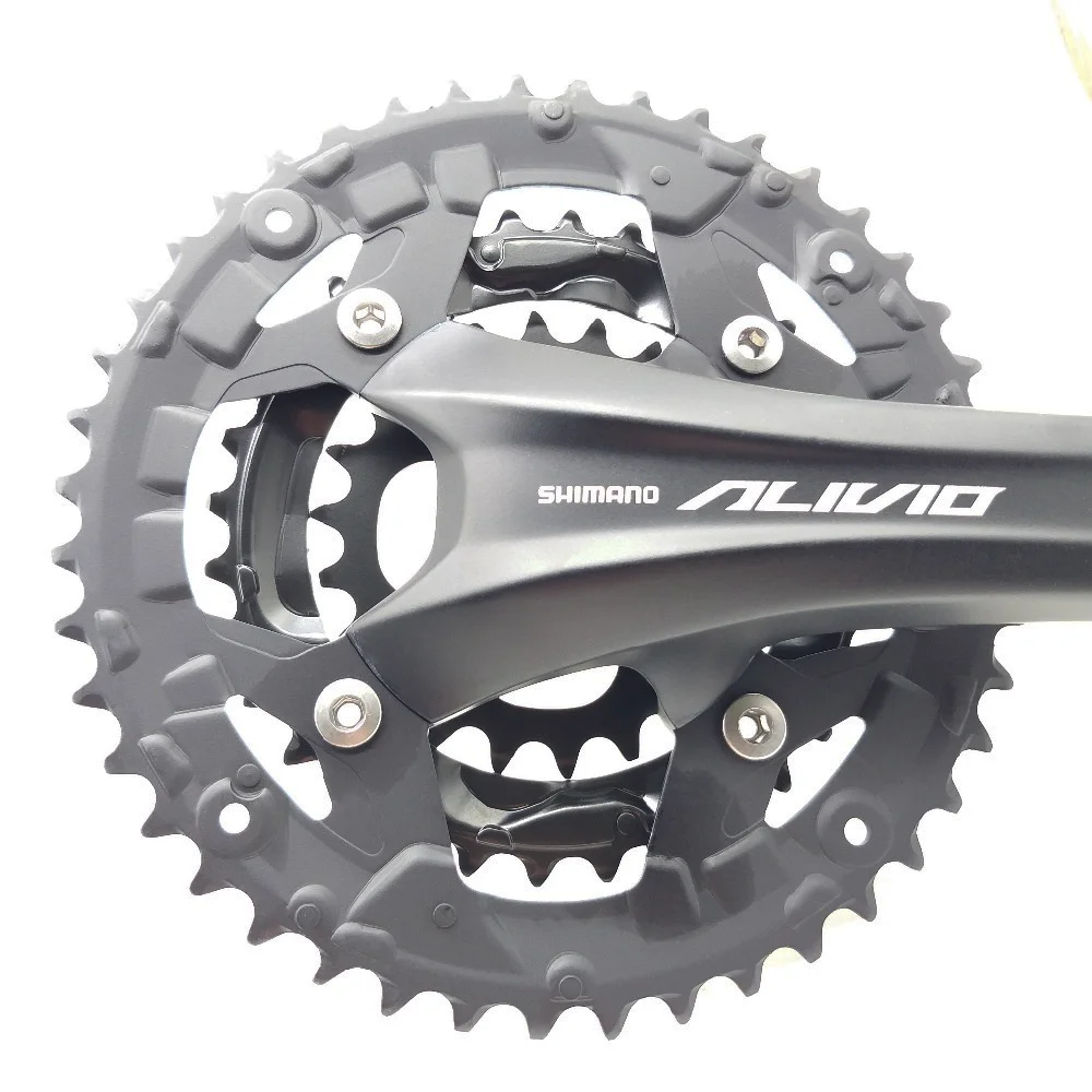 Shimano Alivio T4060 3x9S велосипедный кривошипный комплект 22 32 44T 170 мм 27 скоростей 32t 44t