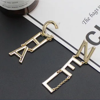 

MinneWorld B Class Quality CHA--NEL Letter Drop Earring For Women Fashion Designer Custom Jewelry #FK020