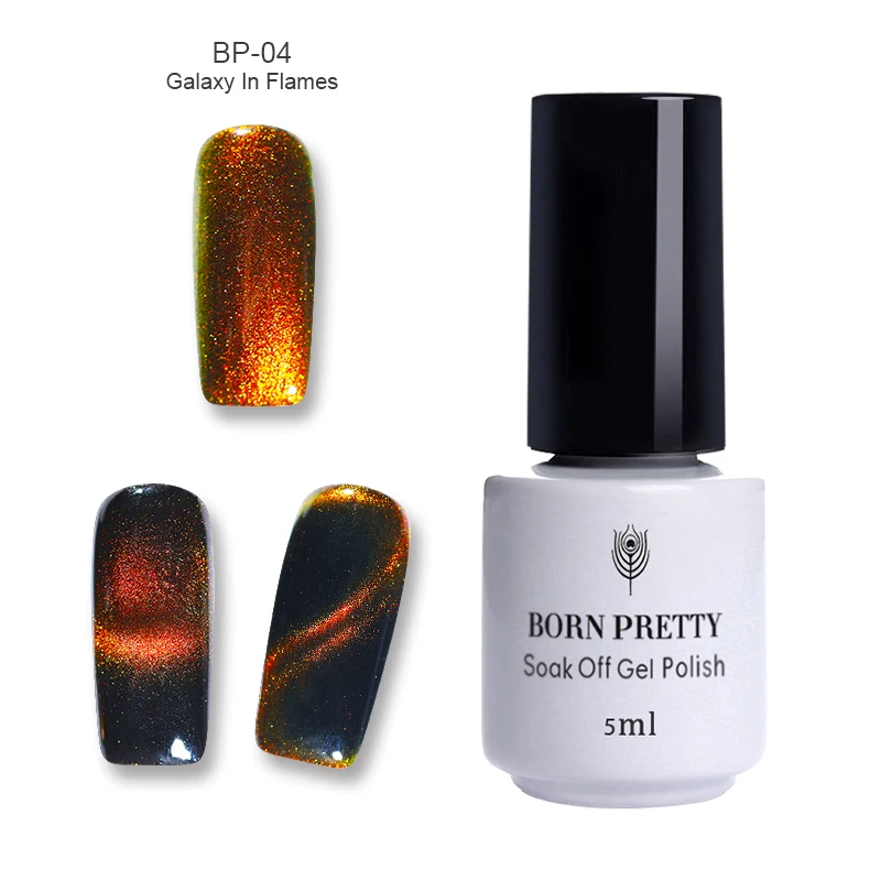 5ML BP-04 Родился Довольно Гламурная кошка глаз УФ Гель-лак 6 мл Магнитная Shimmer замочить от УФ-светодиодный Гель-лак для ногтей маникюрный лак DIY - Цвет: 5ML BP-04