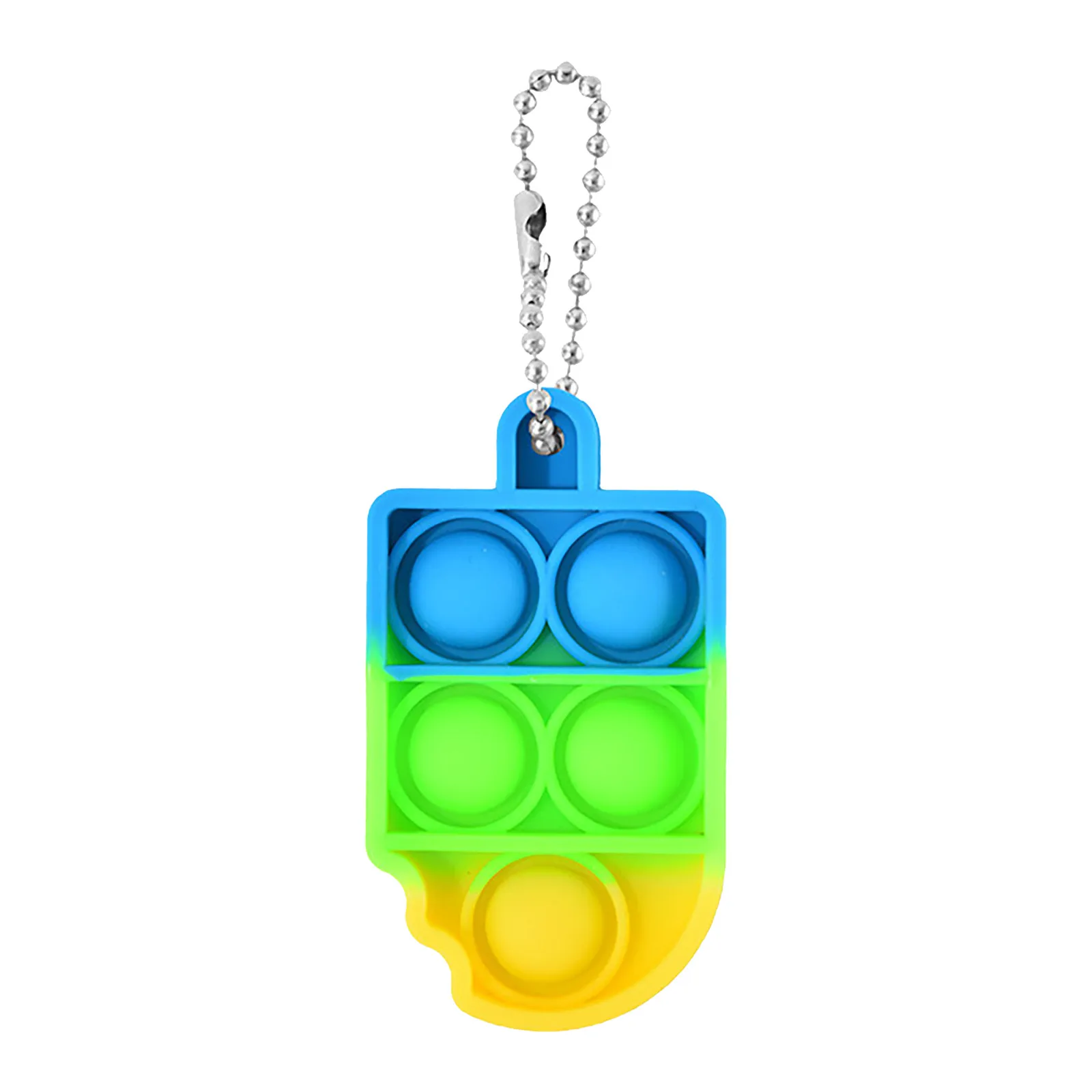 New push pops its mini keychain dinosaur simple dimple fidget toy for autism adhd anxiety anti stress relief edc sensory bubble atomic nee dohs Squeeze Toys