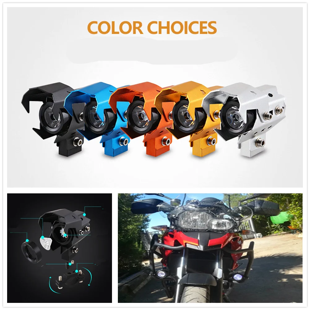Motorcycle dirtbike Headlight LED Fog Lamp Lights Spotlight head light for HONDA XR400MOTARD CRF250L M CRF1000L XR650R