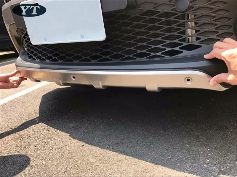 Авто Передняя и задняя защитная пластина бампера для toyota C-HR-, нержавеющая сталь, 2 шт./партия, автомобильные аксессуары